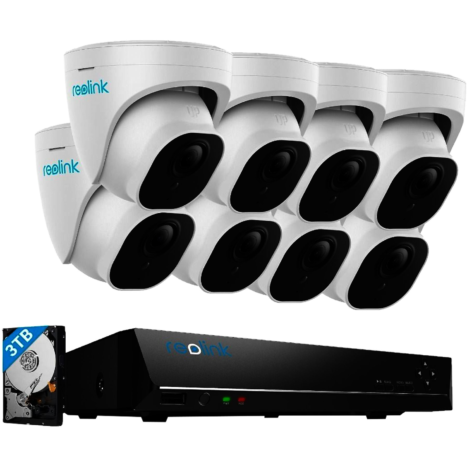 Reolink 4K Ultra HD 16CH PoE Video Surveillance Camera System/Contact us for Installation Service