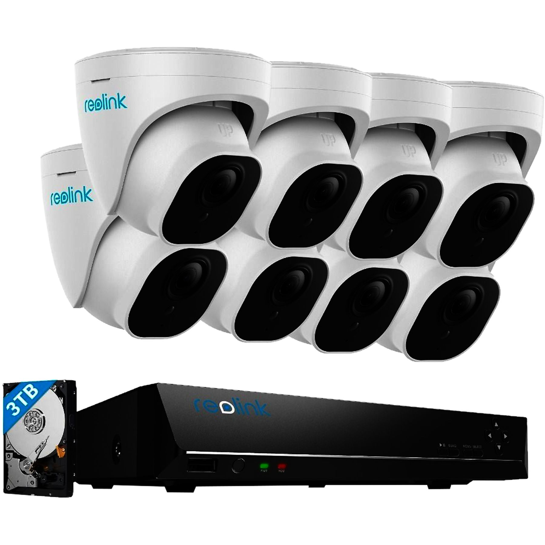 Reolink 4K Ultra HD 16CH PoE Video Surveillance Camera System/Contact us for Installation Service